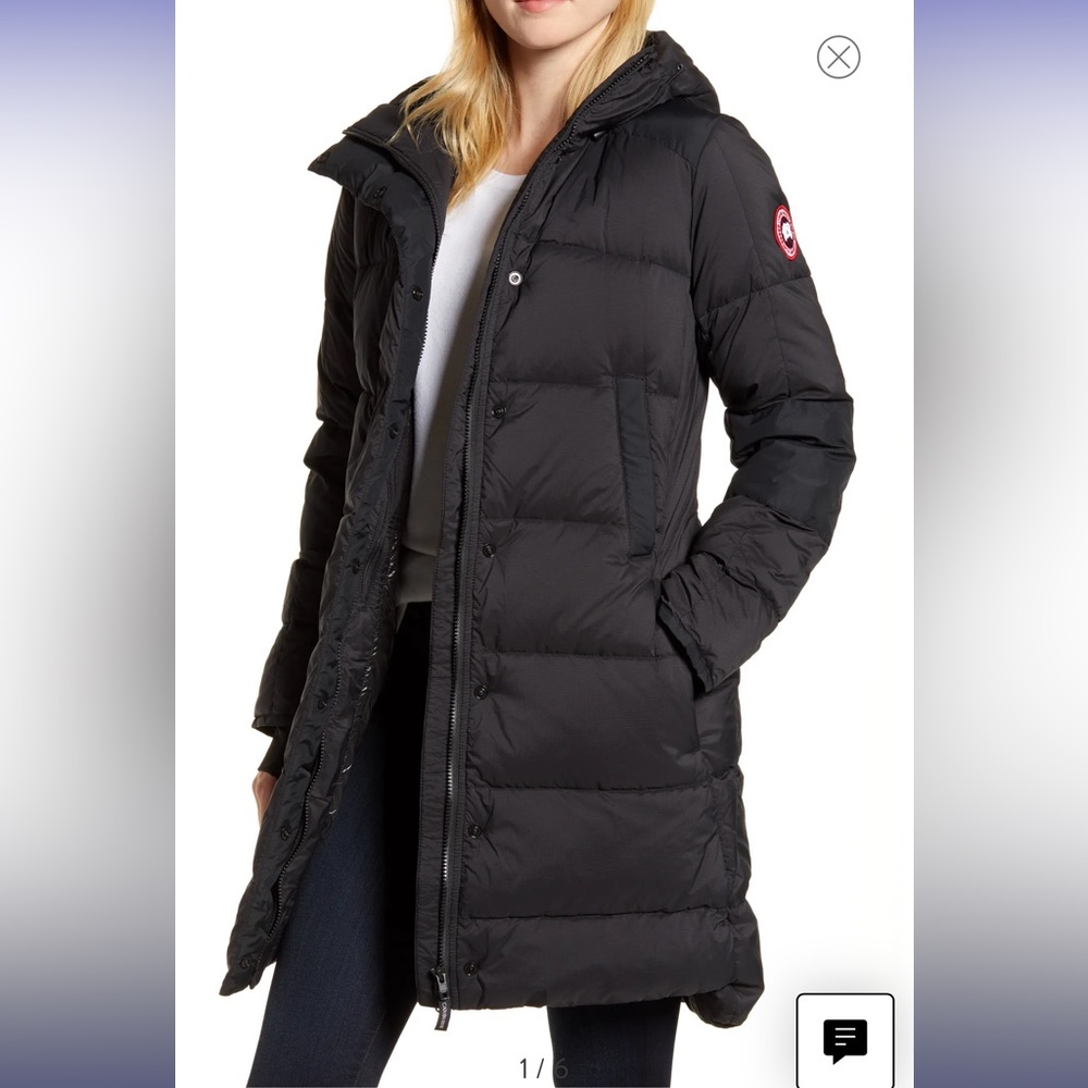 Canada Goose Alliston Black Puffer Coat